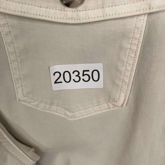 Spanx Pants Womens Small Cream High Rise Perfect Straight Wide Minimal Career - Picture 16 of 16